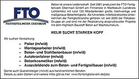 AVP24 gestaltete Anzeige