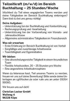 AVP24 gestaltete Anzeige